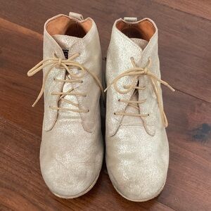 DNI Argentine Tango Practice Shoes Gold Lace-Up 40